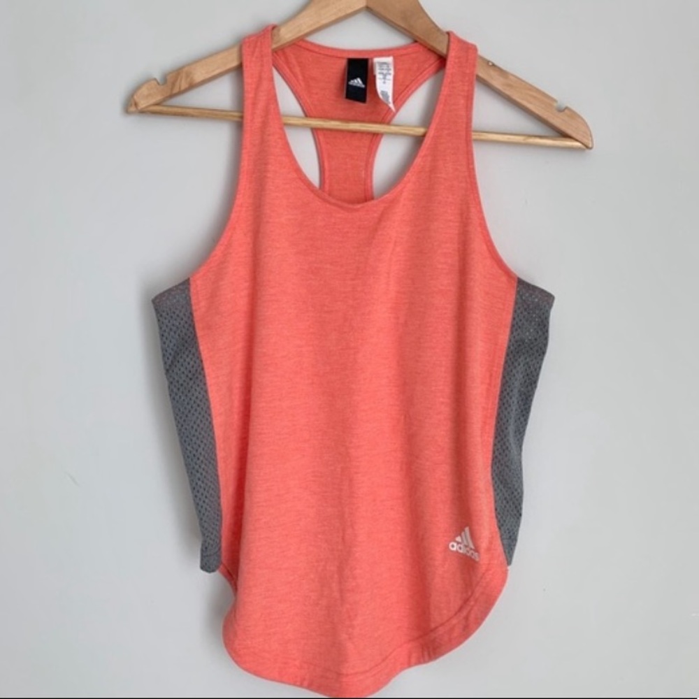Adidas side mesh racerback workout tank